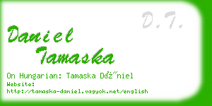 daniel tamaska business card